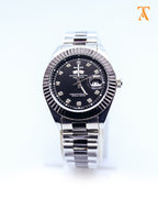 RLX Classic Date Day – Black & Silver Edition