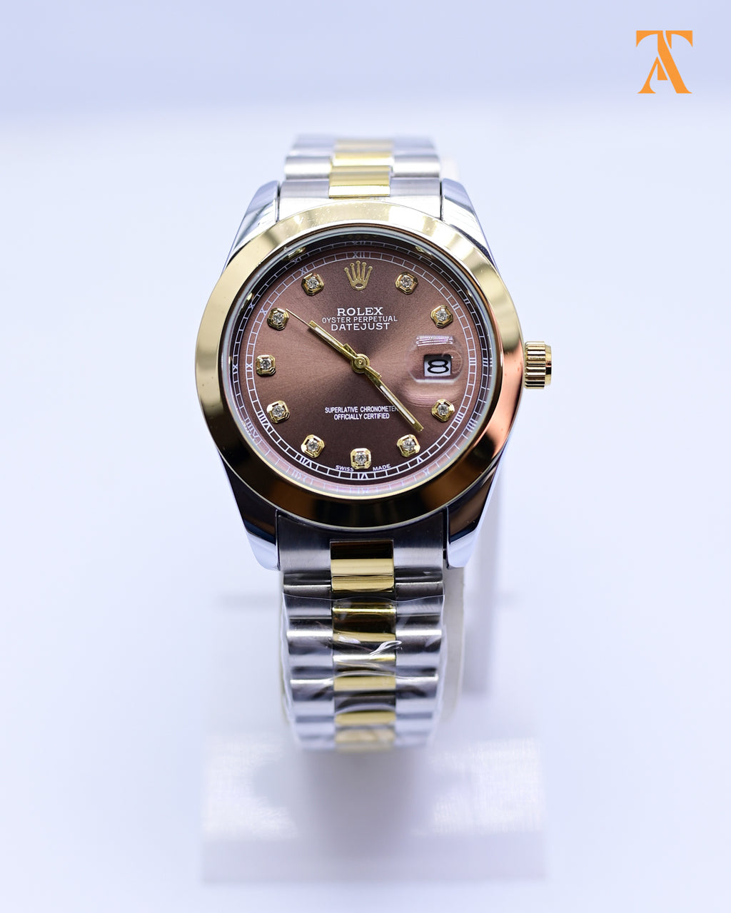 RLX Brown & Gold Datejust – Two Tone