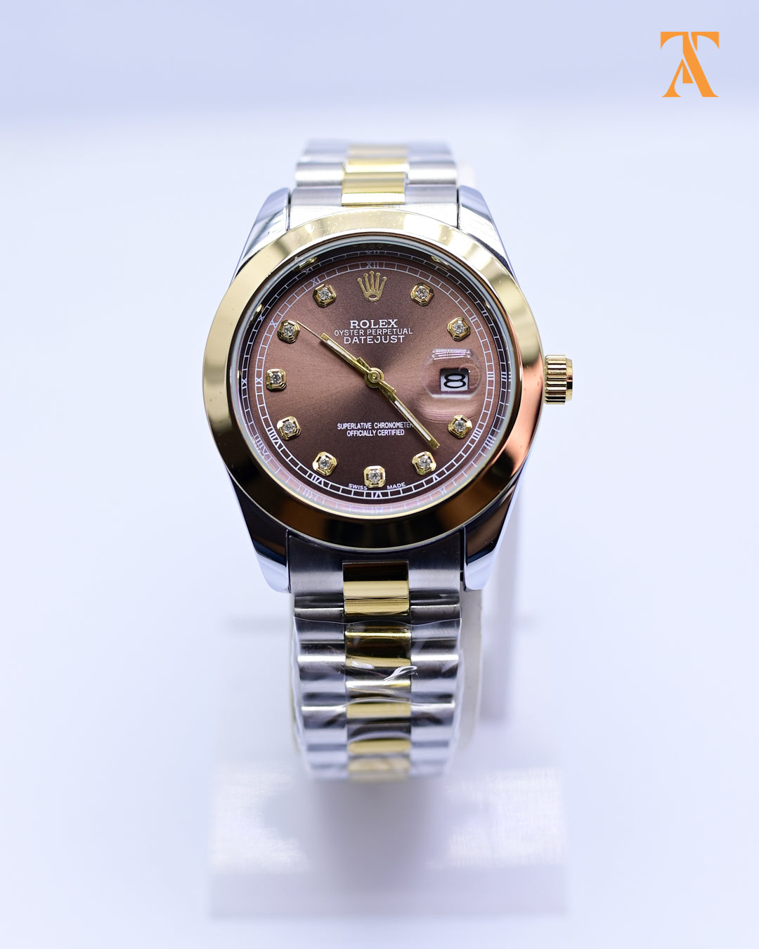 RLX Brown & Gold Datejust – Two Tone