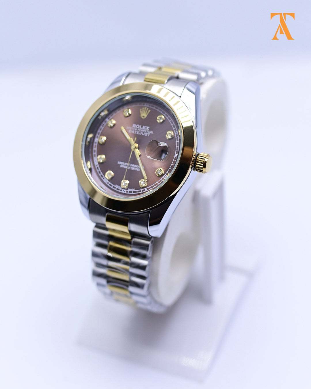 RLX Brown & Gold Datejust – Two Tone