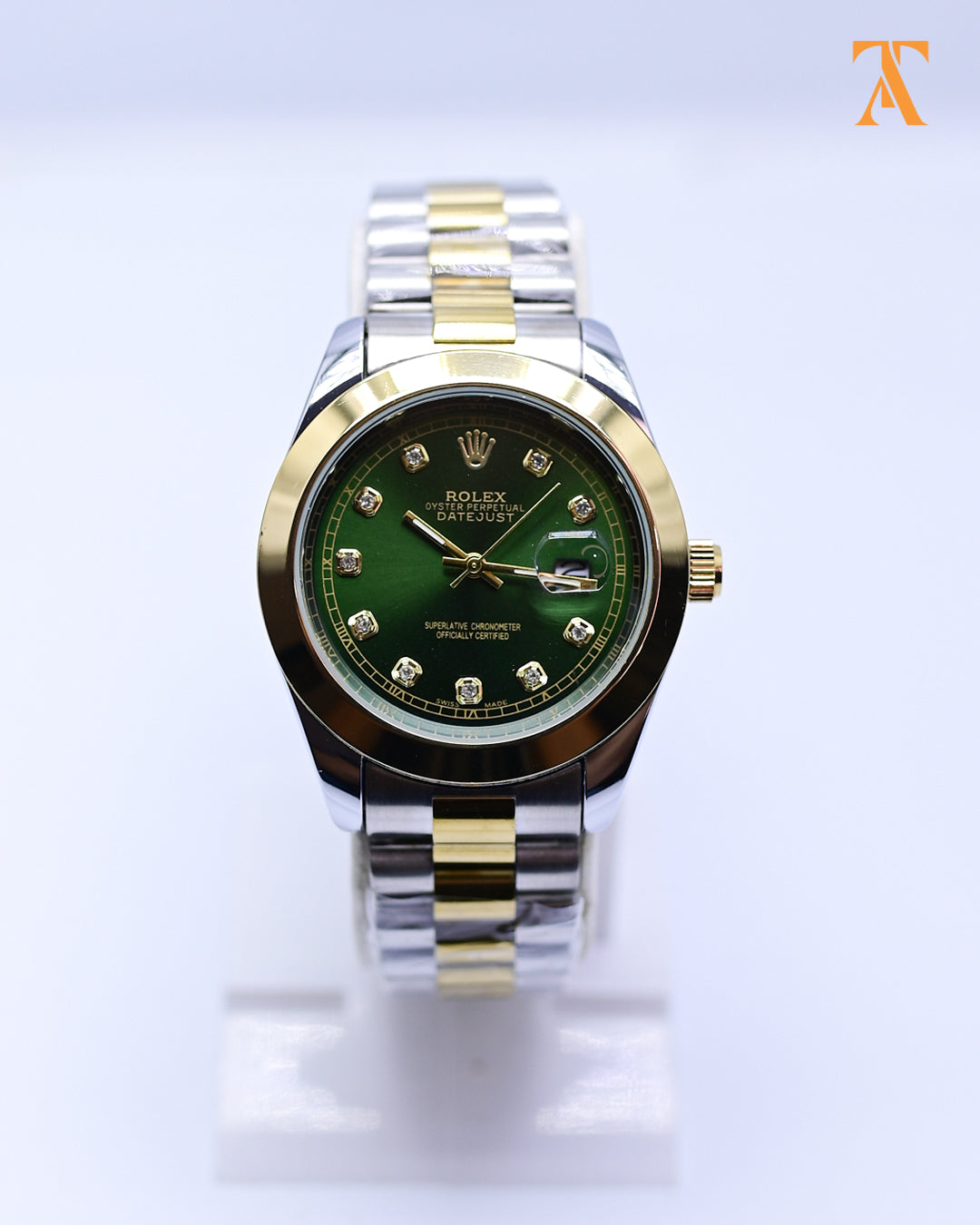 RLX Green & Gold Datejust – Two Tone