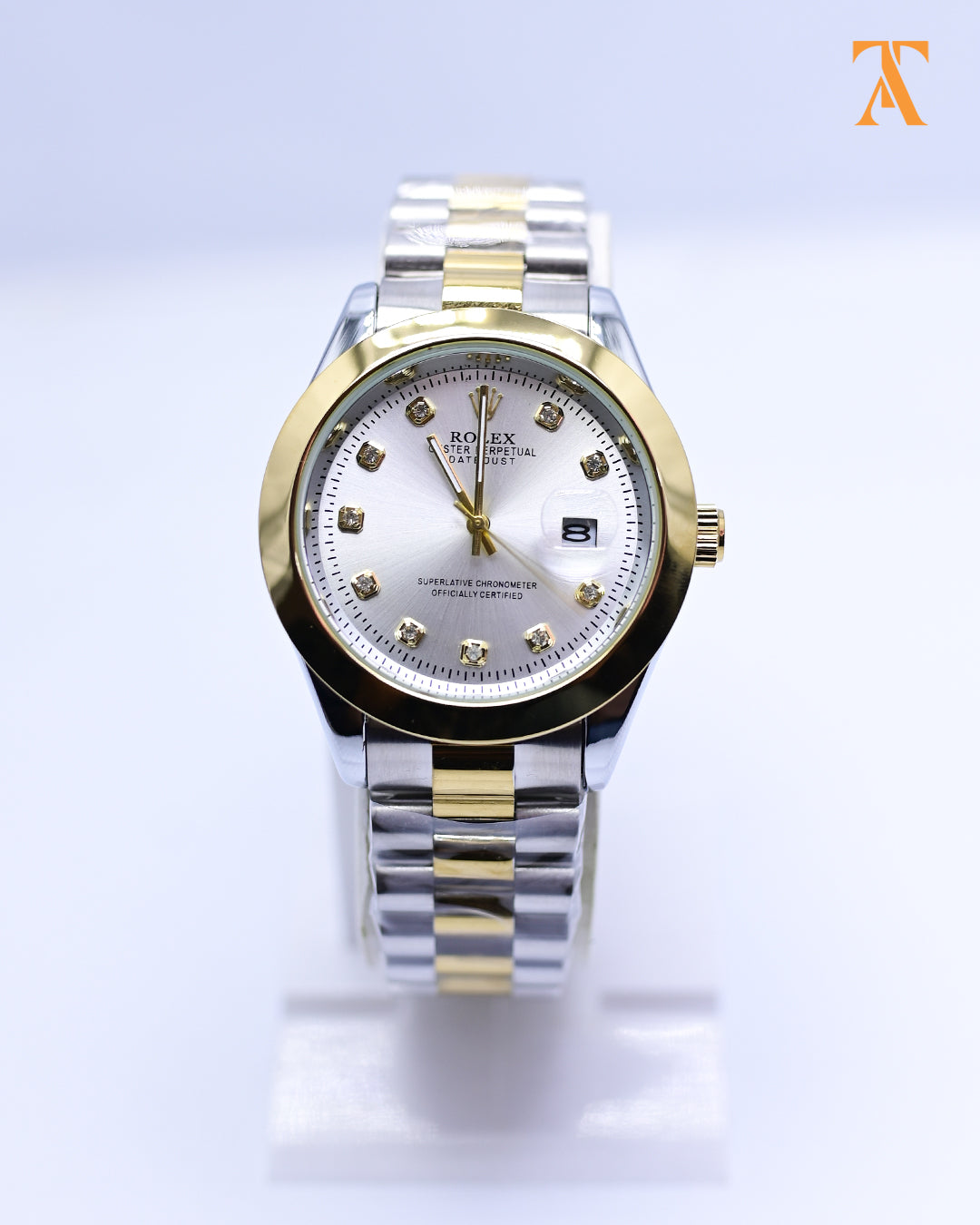 RLX White & Gold Datejust – Two Tone