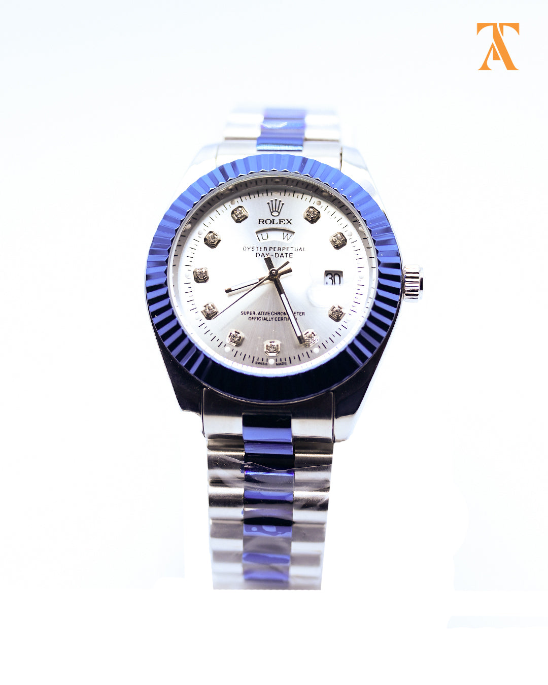 RLX Classic Date Day – Blue & Silver Edition