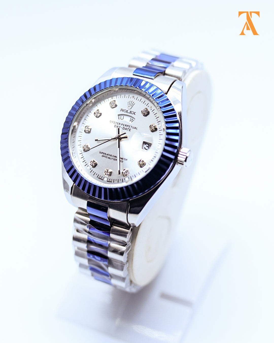 RLX Classic Date Day – Blue & Silver Edition