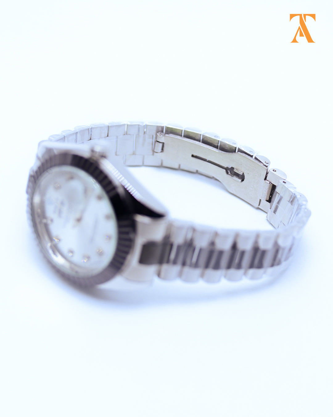 RLX Classic Date Day Watch – Silver & Black Edition
